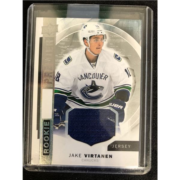 2015-16 UPPER DECK PREMIER ROOKIE JERSEY #R43 JAKE VIRTANEN