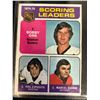 Image 1 : 1975-76 TOPPS SCORING LEADERS #210 ORR / ESPOSITO / DIONNE