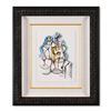Image 1 : Yuroz, Framed Original Mixed Media Watercolor Painting, Hand Signed with Letter of Authenticity.