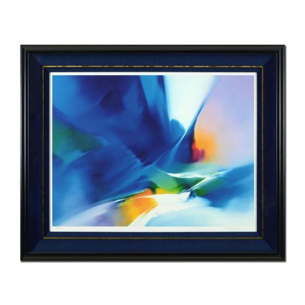 Thomas Leung, "Swinging Blue" Framed Limited Edition, Numbered 50/100 and Hand Signed with Letter of