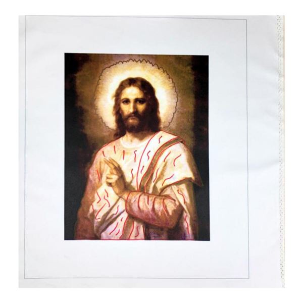 Steve Kaufman (1960-2010) "Jesus Peace (State 2)" Hand Signed and Numbered Limited Edition Hand Pull