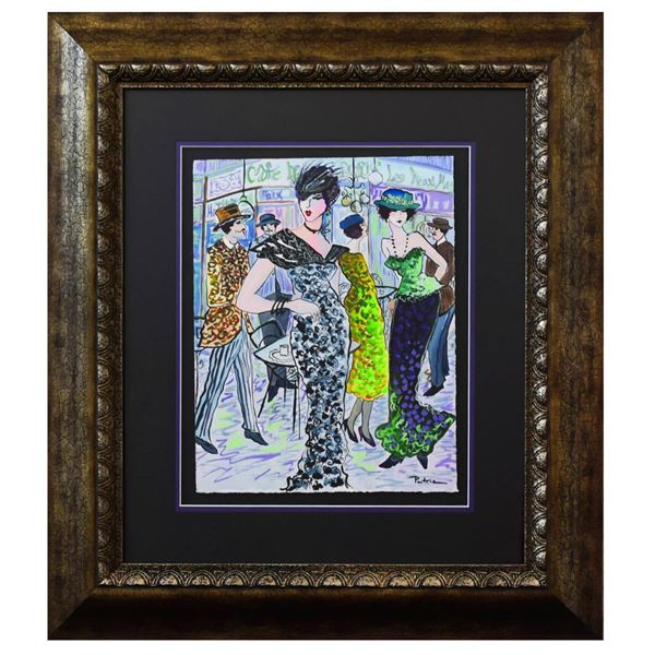 Patricia Govezensky- Original Watercolor "La Rambla Café"