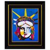Image 1 : Peter Max- Original Mixed Media "Liberty Head"