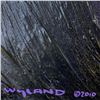 Image 2 : Wyland, "Abstract Waters" Hand Signed Original Painting on Board with Letter of Authenticity.