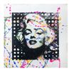 Image 1 : Gail Rodgers, "Marilyn Monroe" Hand Signed Original Hand Pulled Silkscreen Mixed Media on Canvas wit