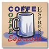 Image 1 : Steve Kaufman (1960-2010) "ESPRESSO" Hand Signed and Numbered Limited Edition Hand Pulled silkscreen