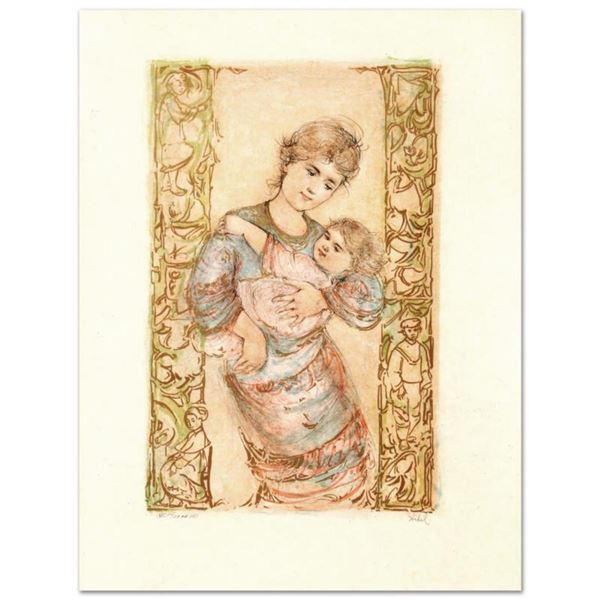 "Fair Alice and Baby" Limited Edition Lithograph by Edna Hibel (1917-2014), Numbered and Hand Signed