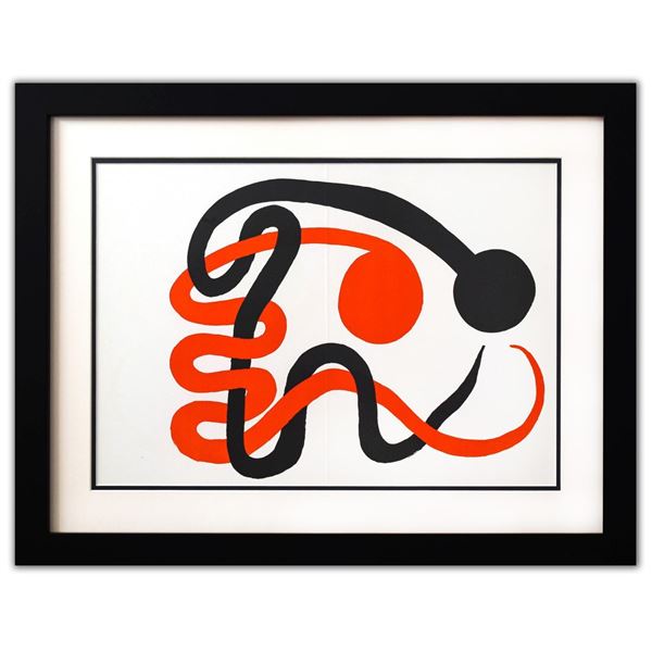 Alexander Calder- Lithograph "DLM201 - Deux serpents"