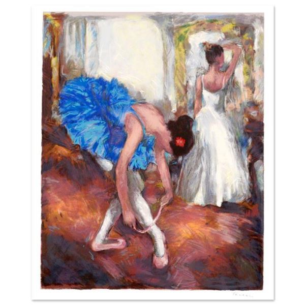 Hedva Ferenci, "Blue Dancer" Limited Edition Serigraph, Numbered and Hand Signed with Certificate of