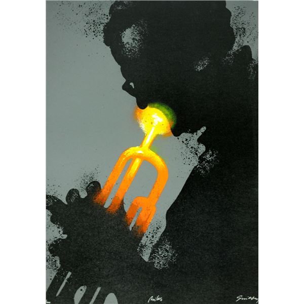 Waldemar Swierzy (1931-2013)- Hand Pulled Original Lithograph "Miles"