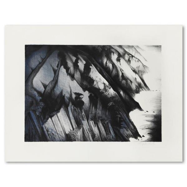 Eyvind Earle (1916-2000), "Cliffs of Darkness" Limited Edition Lithograph, Numbered 33/95 and Hand S