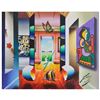 Image 1 : Ferjo, "Sideways View" Original Painting on Canvas, Hand Signed with Letter of Authenticity.