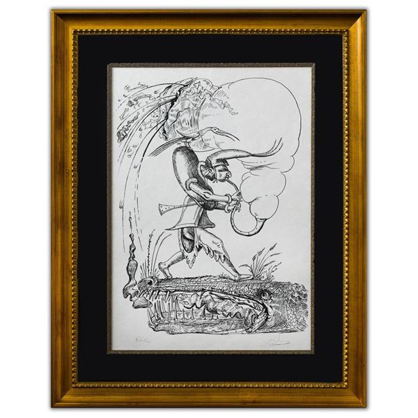 Salvador Dali- Original Lithograph from Gouache and Collage "Untitled"