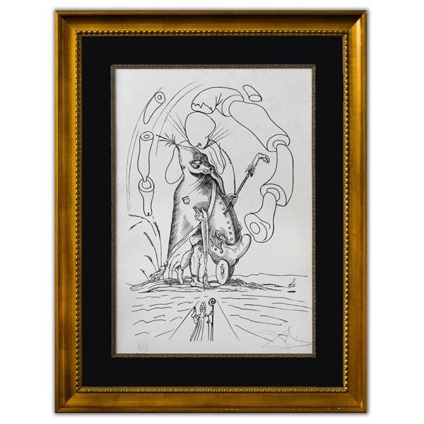 Salvador Dali- Original Lithograph from Gouache and Collage "Untitled"