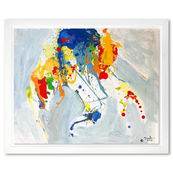 Jenik Cook, Framed Original Acrylic Painting, Hand Singed with Letter of Authenticity.