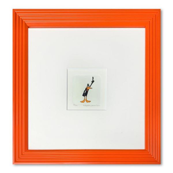 "Daffy Duck" Framed Limited Edition Etching with Hand-Tinted Color and Numbered.