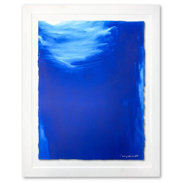 Wyland,  Abstracting 10  Framed Original Watercolor Painting Hand Signed with Letter of Authenticity