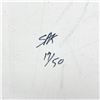 Image 2 : Steve Kaufman (1960-2010) "Jesus Peace (State 2)" Hand Signed and Numbered Limited Edition Hand Pull