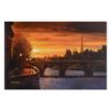 Image 1 : Howard Behrens (1933-2014), "Twilight on the Seine II" Hand Embellished Limited Edition on Textured 