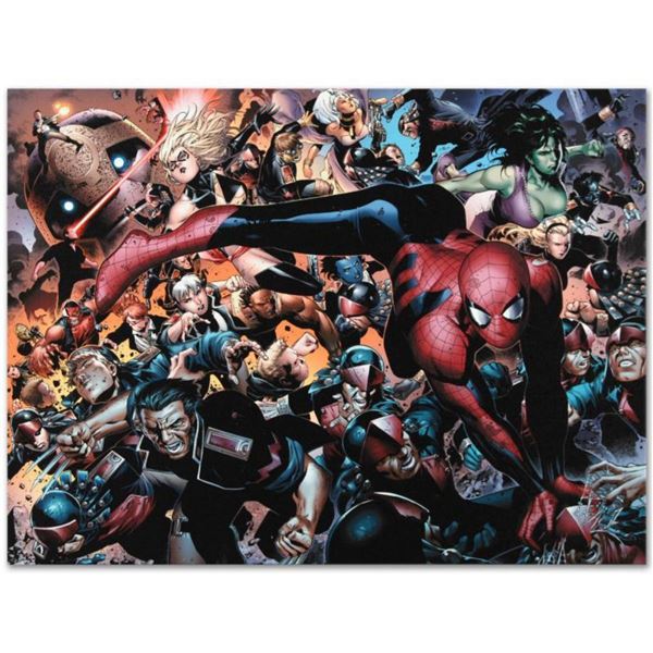 Marvel Comics  New Avengers #45  Numbered Limited Edition Giclee on Canvas by Jim Cheung with COA.