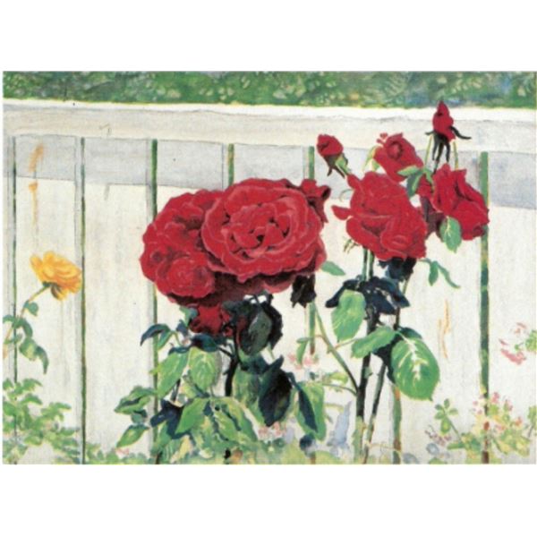 Perla Fox- Original Serigraph  Roses 