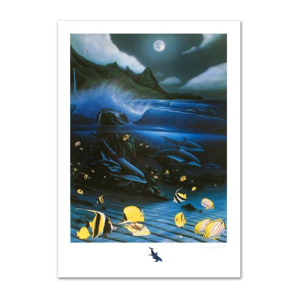  Hanalei Bay  Limited Edition Mixed Media by Famed Artist Wyland, Numbered and Hand Signed with Cert