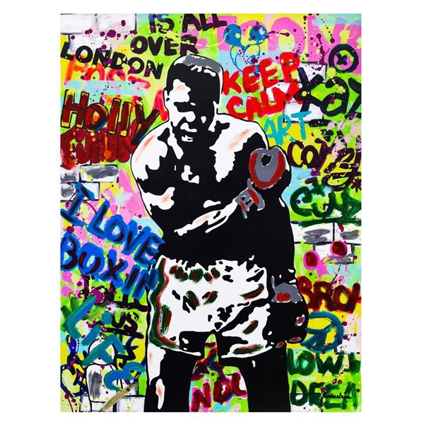 Nastya Rovenskaya- Mixed Media "Muhammad Ali"