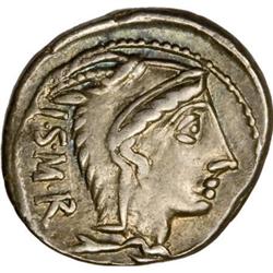 Ancients Roman L. Thorius Balbus. 105 B.C. AR