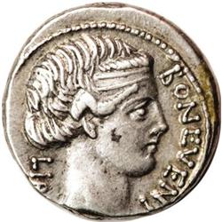 Ancients Roman L. Scribonius Libo. 62 BC. AR