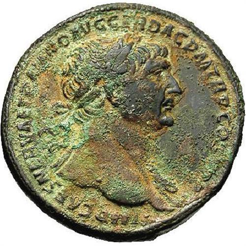 Ancients Roman Trajan A D 98 117 Ae Sestertius