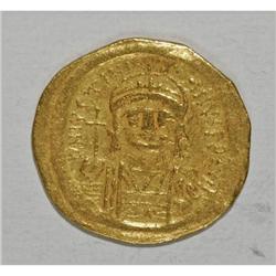 Justinian I. A.D. 527-565. AV solidus (20 mm, 4.41 g).