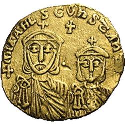 Ancients Byzantine Theophilus, with Michael II