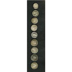 Ancients Lot of nine Republican silver coins,