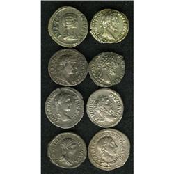 Ancients Lot of eight Roman Imperial denarii.