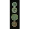 Image 1 : Ancients Lot of four Byzantine bronze coins.