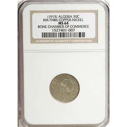 Algeria French Protectorate Token 50 Centimes ND