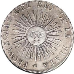 Argentina Rio de la Plata 8 Reales 1813-J PTS,