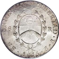 Argentina Rio de la Plata 8 Reales 1815-F PTS,