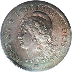 Argentina Republic Silver Pattern Peso 1880,