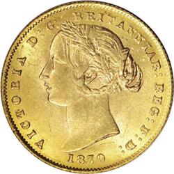 Australia Victoria gold Sovereign 1870, KM4,
