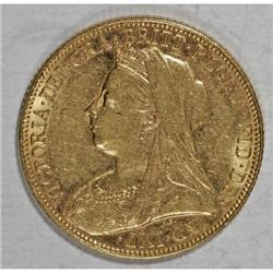 Australia Victoria gold Sovereign 1899M - Pair,