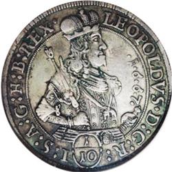 Austria Leopold the Hogmouth 1/10 Taler 1667