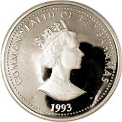 Bahamas Elizabeth II silver Killer Whales $100