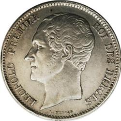 Belgium Leopold I 2 1/2 Francs 1849, KM12, large
