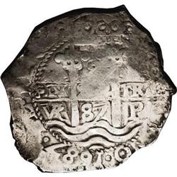 Bolivia Carlos II cob 8 Reales 1687-VR, KM26,