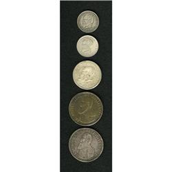Bolivia Republic Commemorative Silver Types,