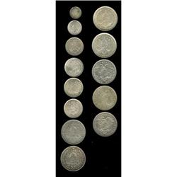 Bolivia Republic Silver Decimals Assortment,