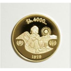 Bolivia Republic gold 4000 Pesos 1979, KM199,