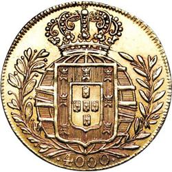 Brazil Pedro I gold 4000 Reis 1822/1,