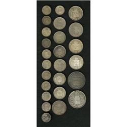 Brazil Pedro II Silver Date Collection, KM469